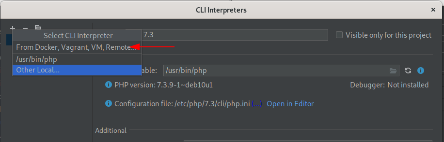 debug phpstorm with docker