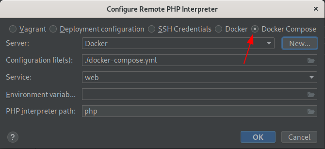 debug phpstorm with docker