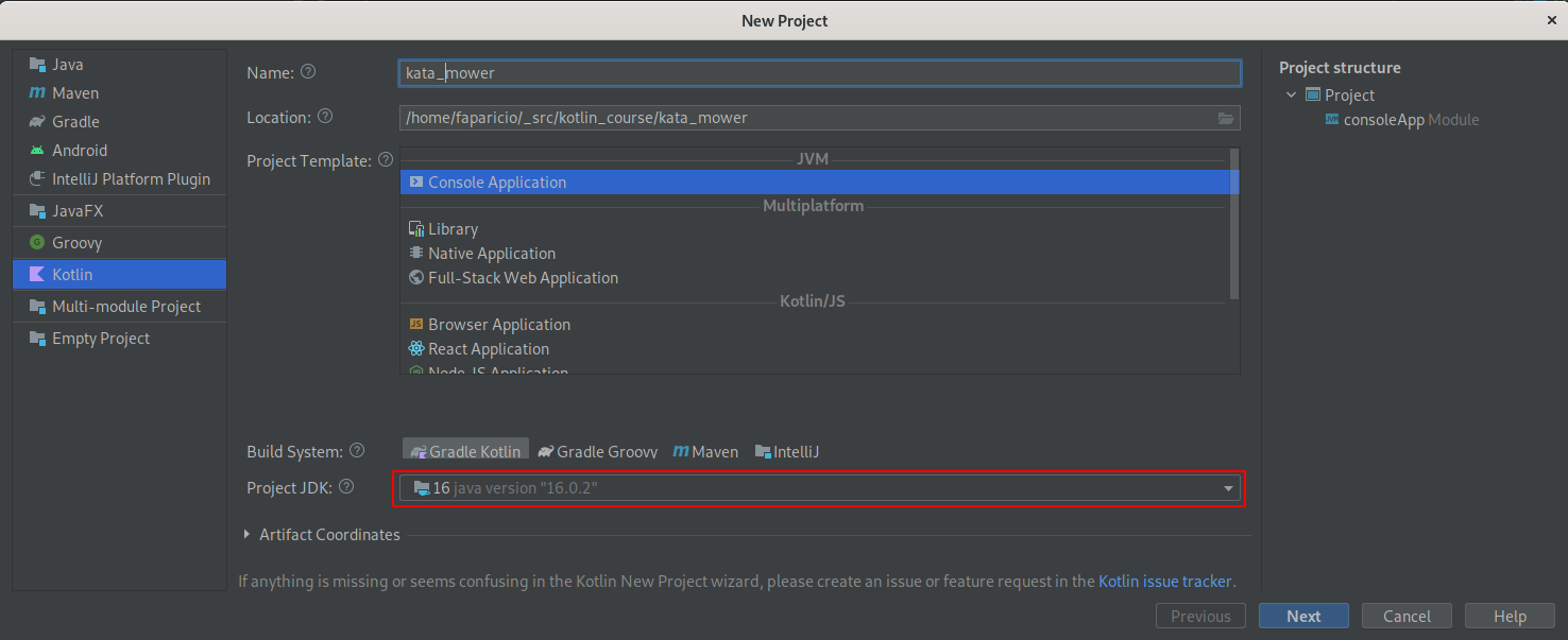 Creando proyecto kotlin